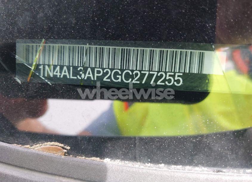 Photo 9 of 2016 Nissan Altima 2.5 SR (VIN 1N4AL3AP2GC277255)