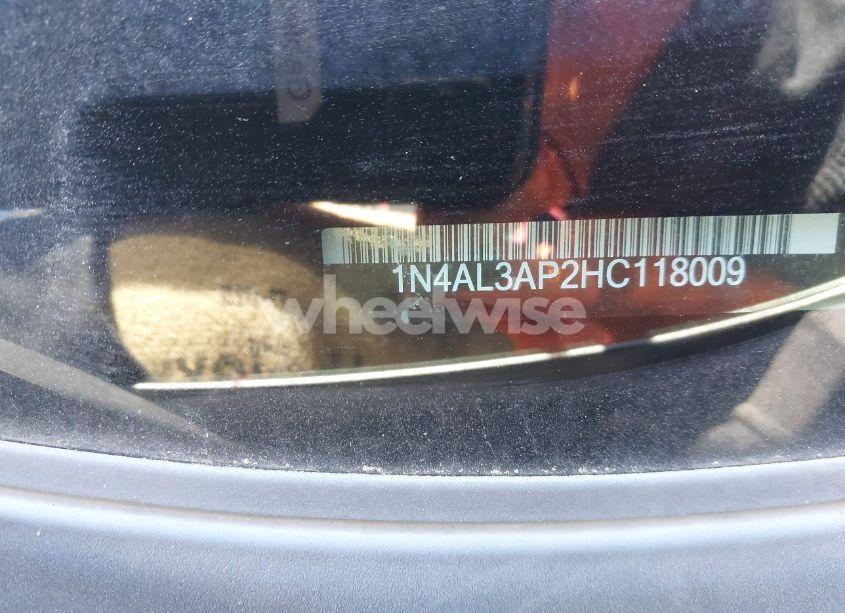 Photo 9 of 2017 Nissan Altima 2.5 SL (VIN 1N4AL3AP2HC118009)