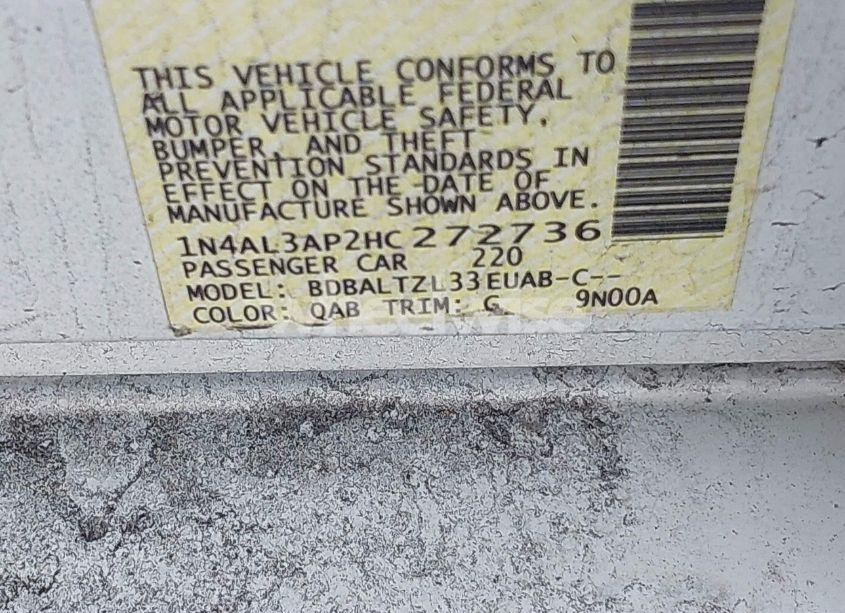 Photo 9 of 2017 Nissan Altima 2.5 SL (VIN 1N4AL3AP2HC272736)