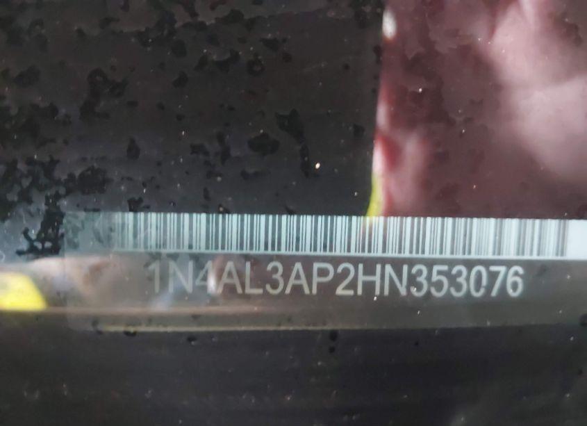 Photo 9 of 2017 Nissan Altima 2.5 S (VIN 1N4AL3AP2HN353076)