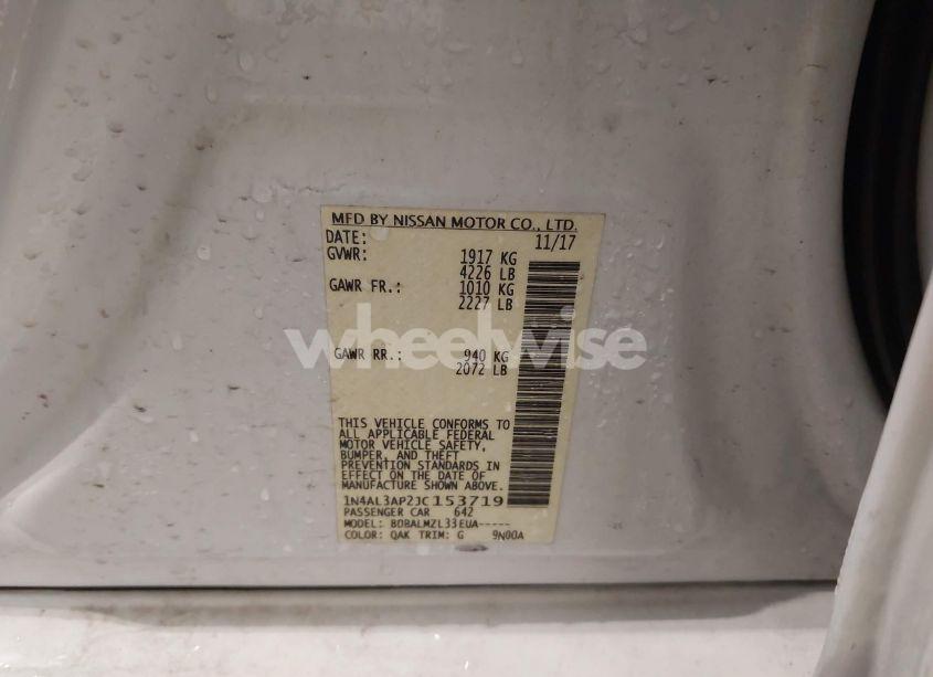 Photo 9 of 2018 Nissan Altima 2.5 SV (VIN 1N4AL3AP2JC153719)