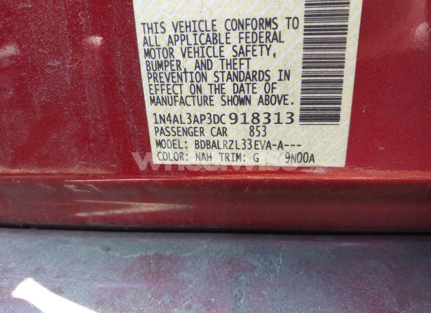 Photo 9 of 2013 Nissan Altima 2.5 S (VIN 1N4AL3AP3DC918313)