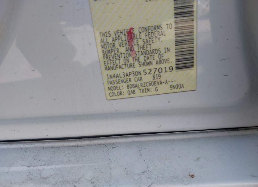 Photo 9 of 2013 Nissan Altima 2.5 S (VIN 1N4AL3AP3DN527019)