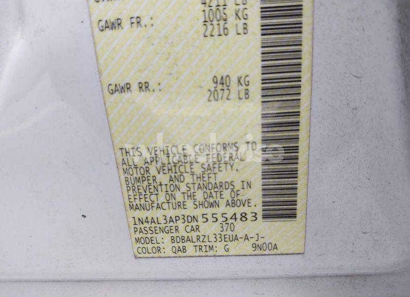 Photo 9 of 2013 Nissan Altima 2.5 S (VIN 1N4AL3AP3DN555483)