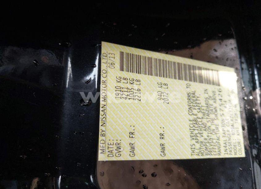 Photo 9 of 2013 Nissan Altima 2.5 S (VIN 1N4AL3AP3DN575426)