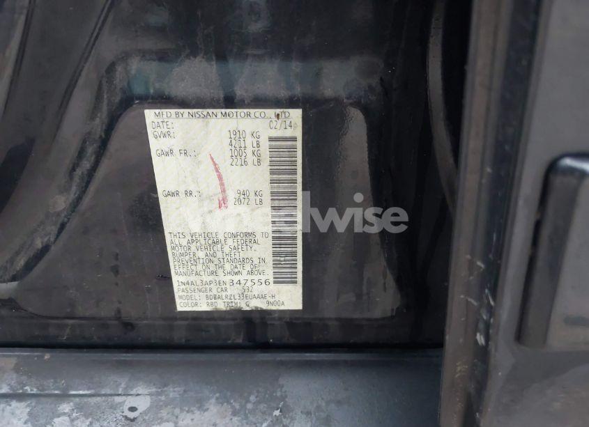 Photo 9 of 2014 Nissan Altima 2.5 S (VIN 1N4AL3AP3EN347556)