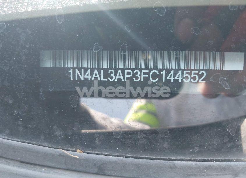 Photo 9 of 2015 Nissan Altima 2.5 S (VIN 1N4AL3AP3FC144552)