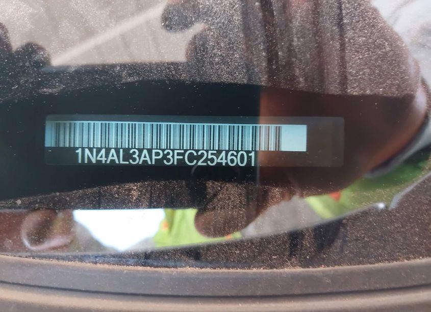 Photo 9 of 2015 Nissan Altima 2.5 SV (VIN 1N4AL3AP3FC254601)