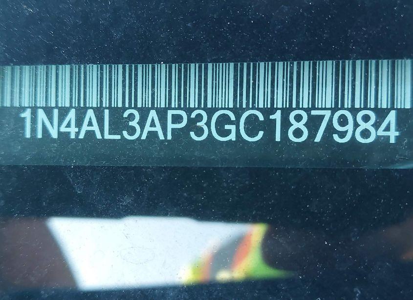 Photo 9 of 2016 Nissan Altima 2.5/2.5 S/2.5 SL/2.5 SR/2.5 SV (VIN 1N4AL3AP3GC187984)