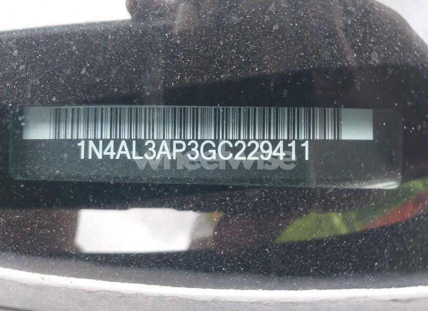 Photo 9 of 2016 Nissan Altima 2.5 SV (VIN 1N4AL3AP3GC229411)