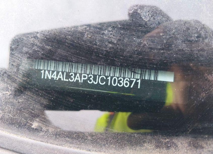 Photo 17 of 2018 Nissan Altima 2.5 SR (VIN 1N4AL3AP3JC103671)