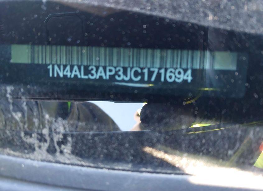 Photo 9 of 2018 Nissan Altima 2.5 S (VIN 1N4AL3AP3JC171694)