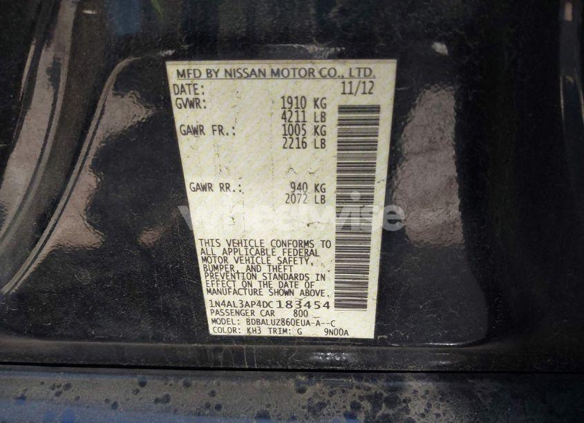 Photo 9 of 2013 Nissan Altima 2.5 SV (VIN 1N4AL3AP4DC183454)