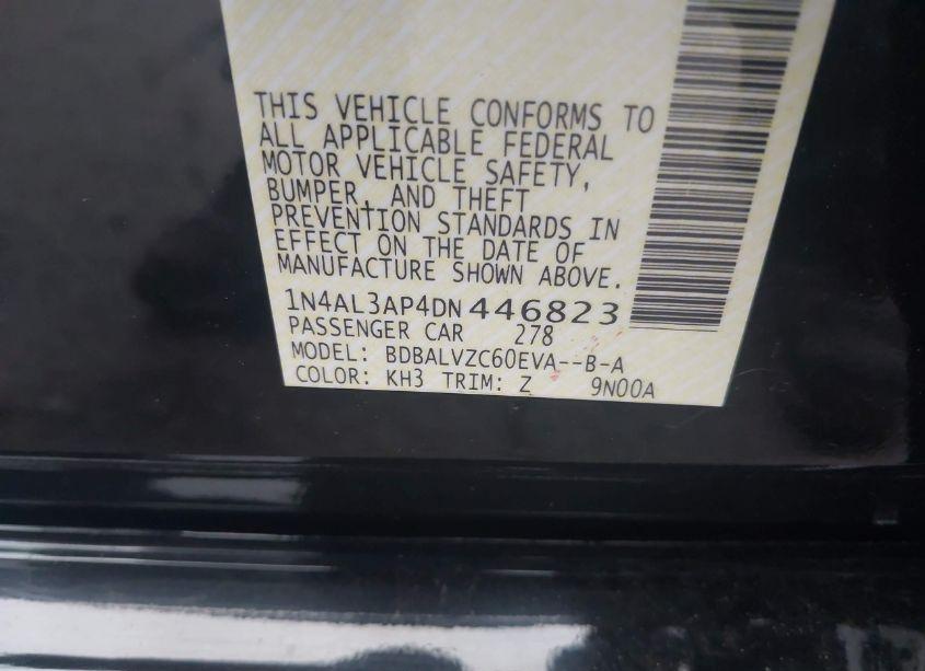 Photo 9 of 2013 Nissan Altima 2.5 SL (VIN 1N4AL3AP4DN446823)