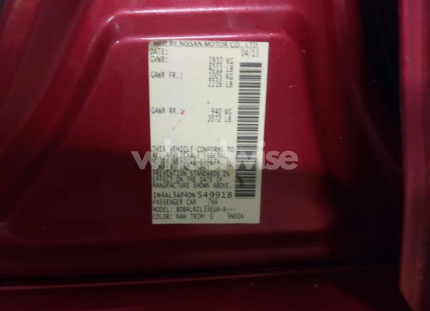 Photo 9 of 2013 Nissan Altima 2.5 S (VIN 1N4AL3AP4DN549918)