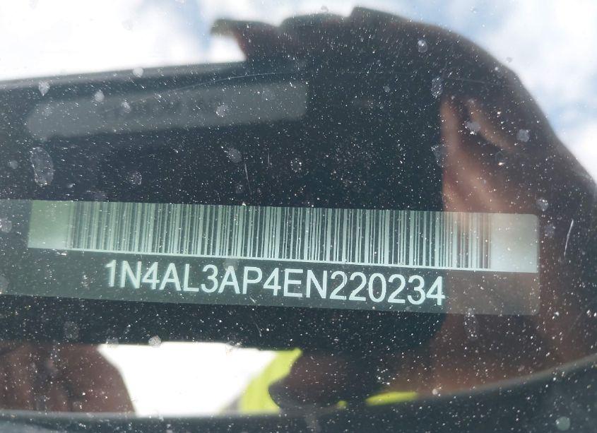 Photo 9 of 2014 Nissan Altima 2.5 S (VIN 1N4AL3AP4EN220234)