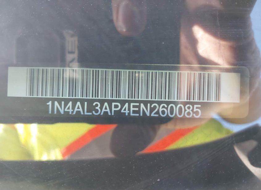 Photo 9 of 2014 Nissan Altima 2.5 S (VIN 1N4AL3AP4EN260085)