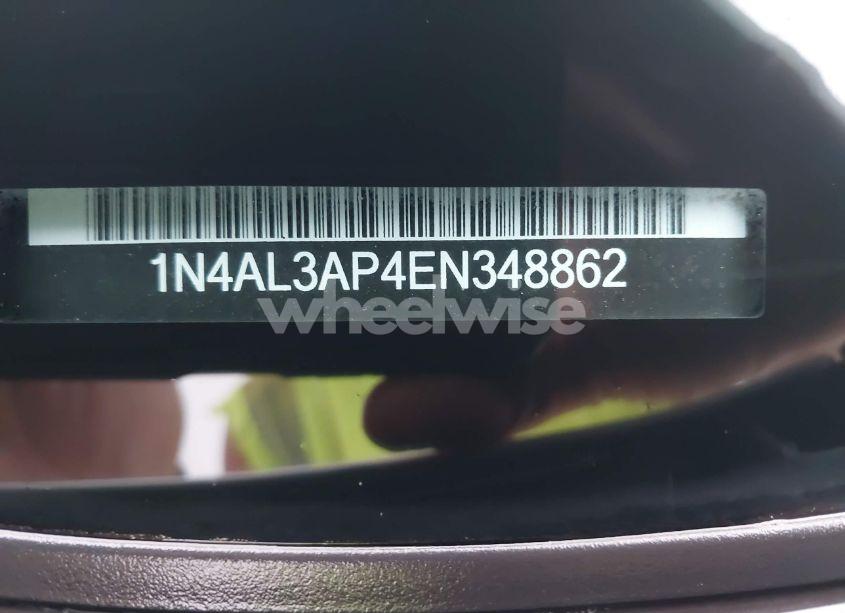 Photo 9 of 2014 Nissan Altima 2.5/2.5 S/2.5 SL/2.5 SV (VIN 1N4AL3AP4EN348862)