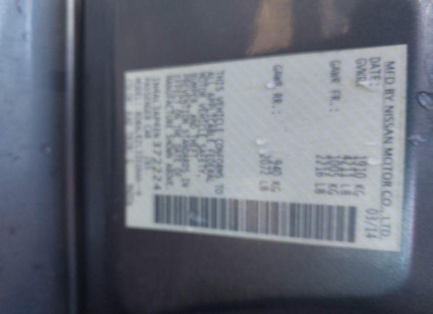 Photo 9 of 2014 Nissan Altima 2.5 S (VIN 1N4AL3AP4EN372224)