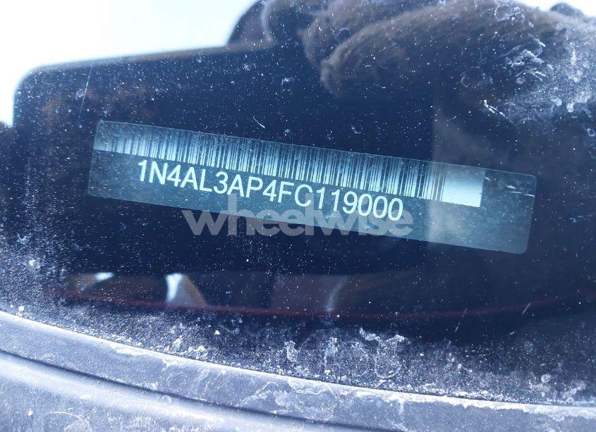 Photo 9 of 2015 Nissan Altima 2.5 S (VIN 1N4AL3AP4FC119000)