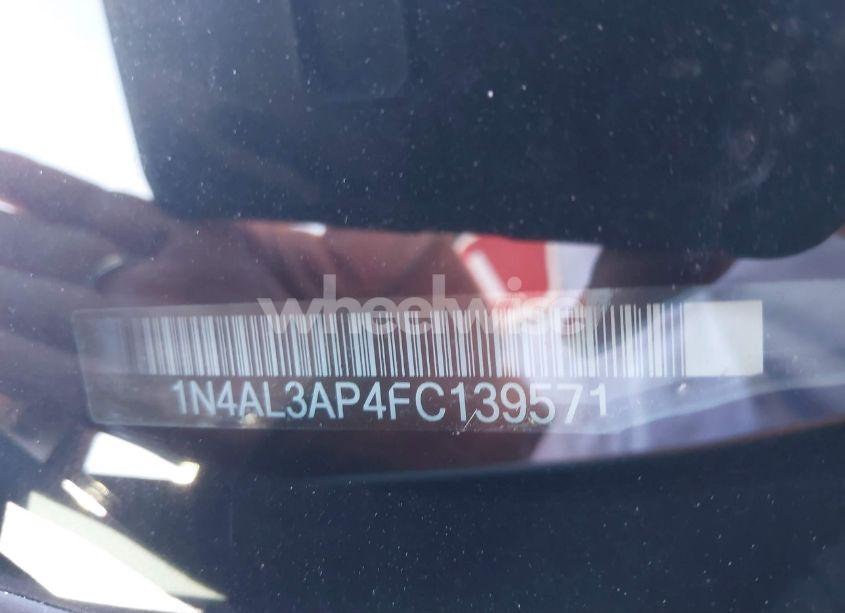 Photo 9 of 2015 Nissan Altima 2.5/2.5 S/2.5 SL/2.5 SV (VIN 1N4AL3AP4FC139571)