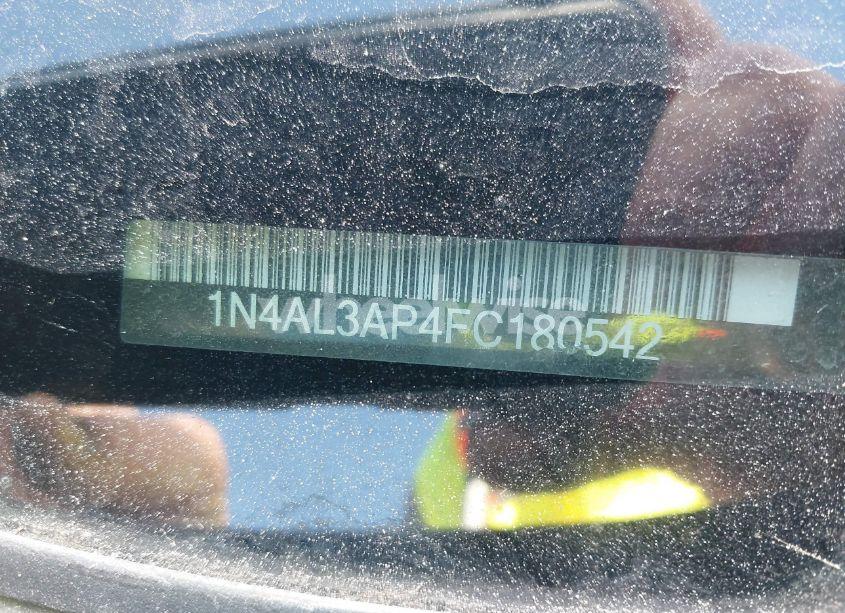 Photo 9 of 2015 Nissan Altima 2.5/2.5 S/2.5 SL/2.5 SV (VIN 1N4AL3AP4FC180542)