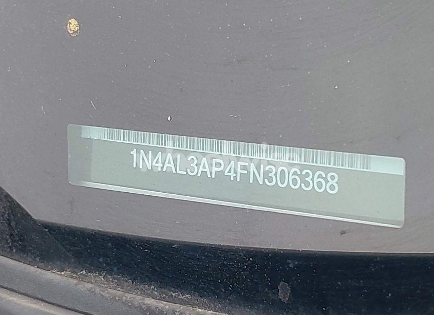 Photo 9 of 2015 Nissan Altima 2.5 S (VIN 1N4AL3AP4FN306368)