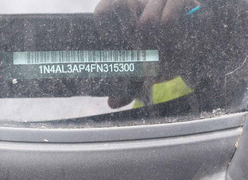 Photo 9 of 2015 Nissan Altima 2.5 S (VIN 1N4AL3AP4FN315300)