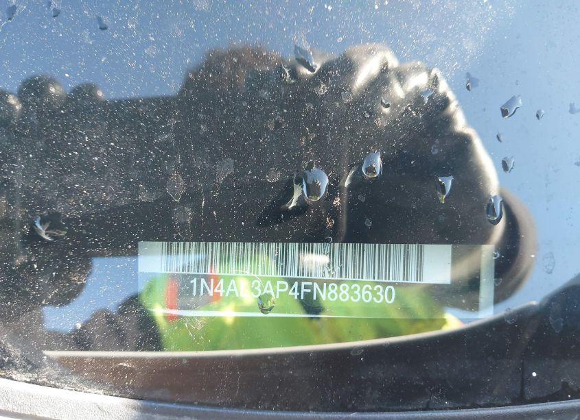 Photo 9 of 2015 Nissan Altima 2.5/S/SV/SL (VIN 1N4AL3AP4FN883630)