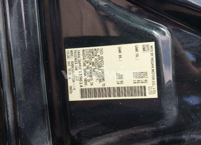 Photo 9 of 2016 Nissan Altima 2.5 S (VIN 1N4AL3AP4GC119614)