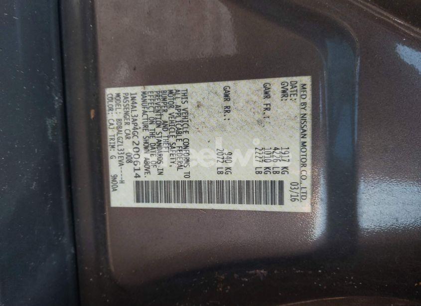 Photo 9 of 2016 Nissan Altima 2.5 S (VIN 1N4AL3AP4GC200614)