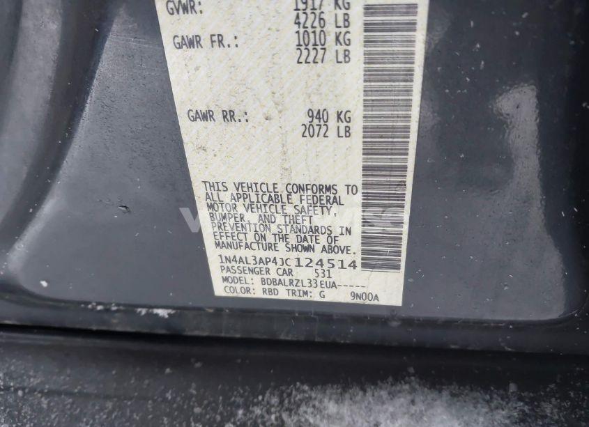 Photo 9 of 2018 Nissan Altima 2.5 SL (VIN 1N4AL3AP4JC124514)