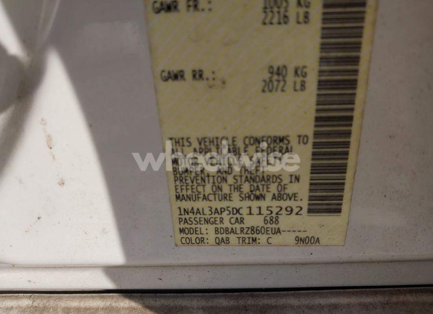 Photo 9 of 2013 Nissan Altima 2.5 S (VIN 1N4AL3AP5DC115292)