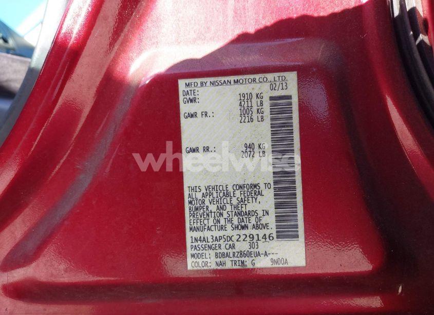 Photo 9 of 2013 Nissan Altima 2.5 S (VIN 1N4AL3AP5DC229146)