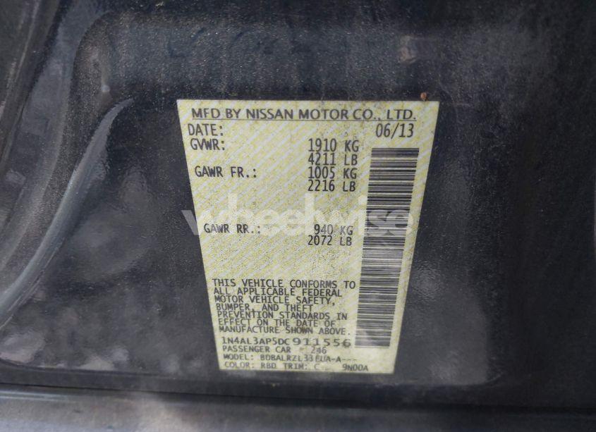 Photo 9 of 2013 Nissan Altima 2.5 S (VIN 1N4AL3AP5DC911556)