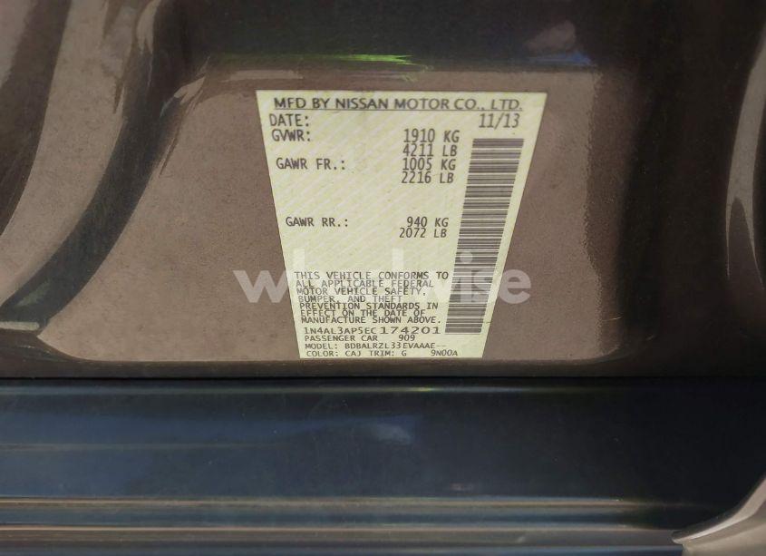 Photo 9 of 2014 Nissan Altima 2.5 S (VIN 1N4AL3AP5EC174201)