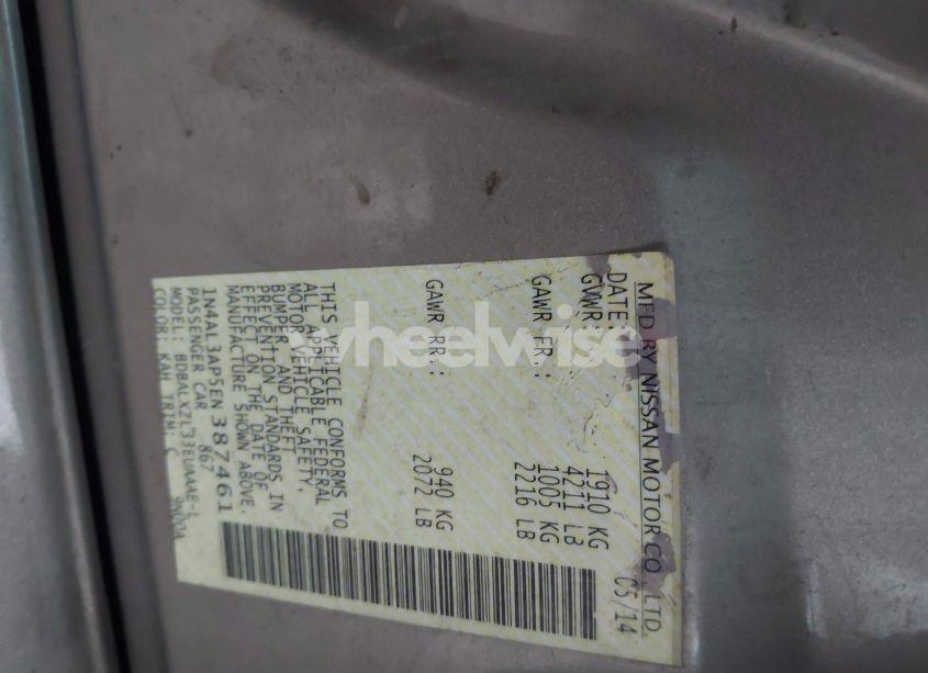 Photo 9 of 2014 Nissan Altima 2.5 SL (VIN 1N4AL3AP5EN387461)