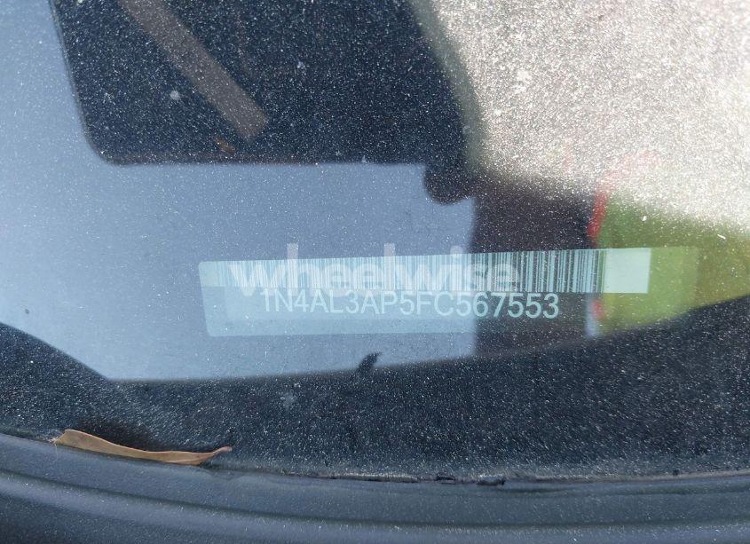 Photo 9 of 2015 Nissan Altima 2.5/2.5 S/2.5 SL/2.5 SV (VIN 1N4AL3AP5FC567553)