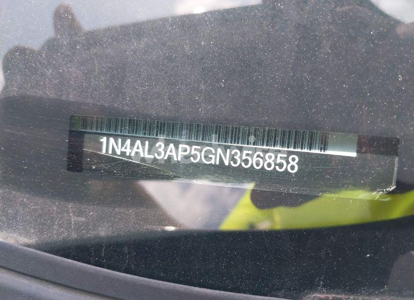 Photo 9 of 2016 Nissan Altima 2.5 S (VIN 1N4AL3AP5GN356858)