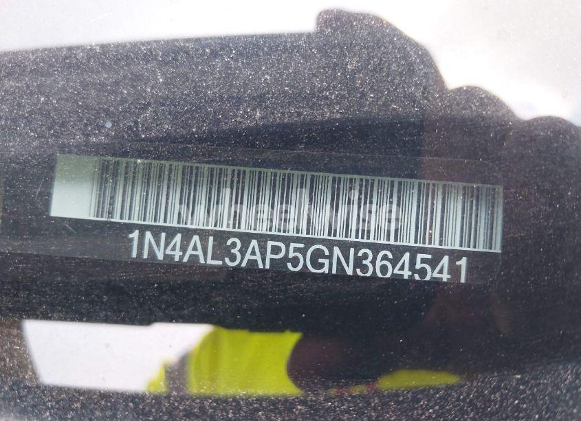 Photo 9 of 2016 Nissan Altima 2.5/2.5 S/2.5 SL/2.5 SR/2.5 SV (VIN 1N4AL3AP5GN364541)