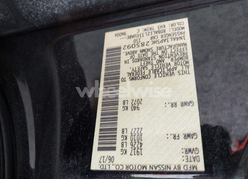 Photo 9 of 2017 Nissan Altima 2.5 SV (VIN 1N4AL3AP5HC285092)