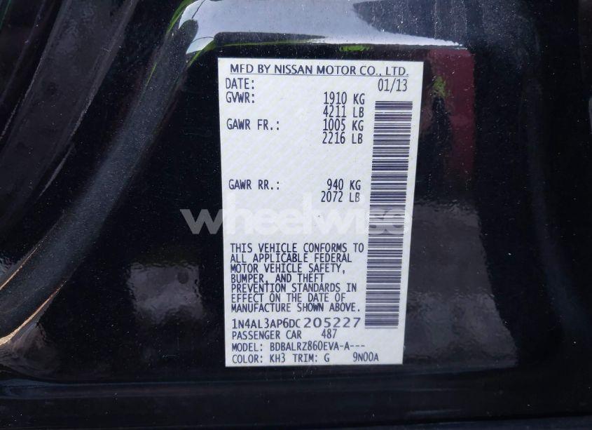 Photo 9 of 2013 Nissan Altima 2.5 S (VIN 1N4AL3AP6DC205227)