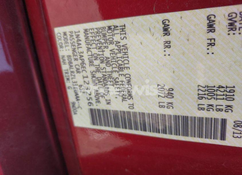 Photo 9 of 2014 Nissan Altima 2.5 S (VIN 1N4AL3AP6EC123256)