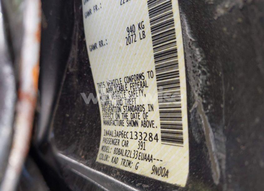 Photo 9 of 2014 Nissan Altima 2.5 S (VIN 1N4AL3AP6EC133284)