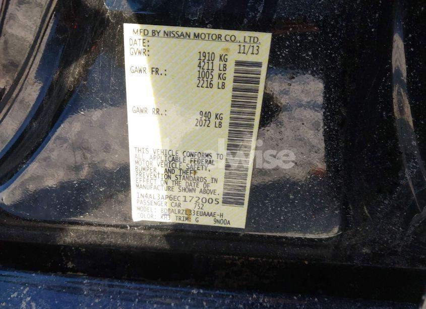 Photo 9 of 2014 Nissan Altima 2.5 S (VIN 1N4AL3AP6EC172005)