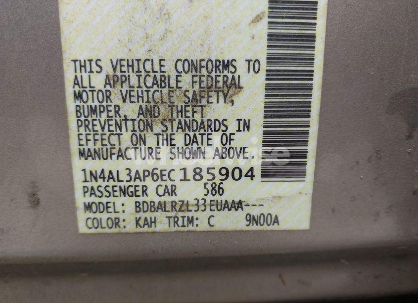 Photo 9 of 2014 Nissan Altima 2.5 S (VIN 1N4AL3AP6EC185904)