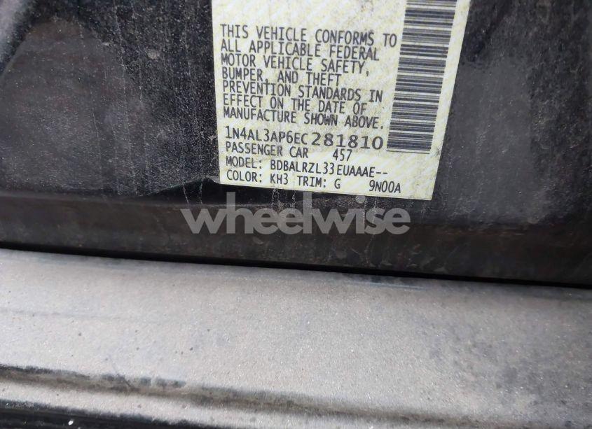 Photo 9 of 2014 Nissan Altima 2.5 S (VIN 1N4AL3AP6EC281810)