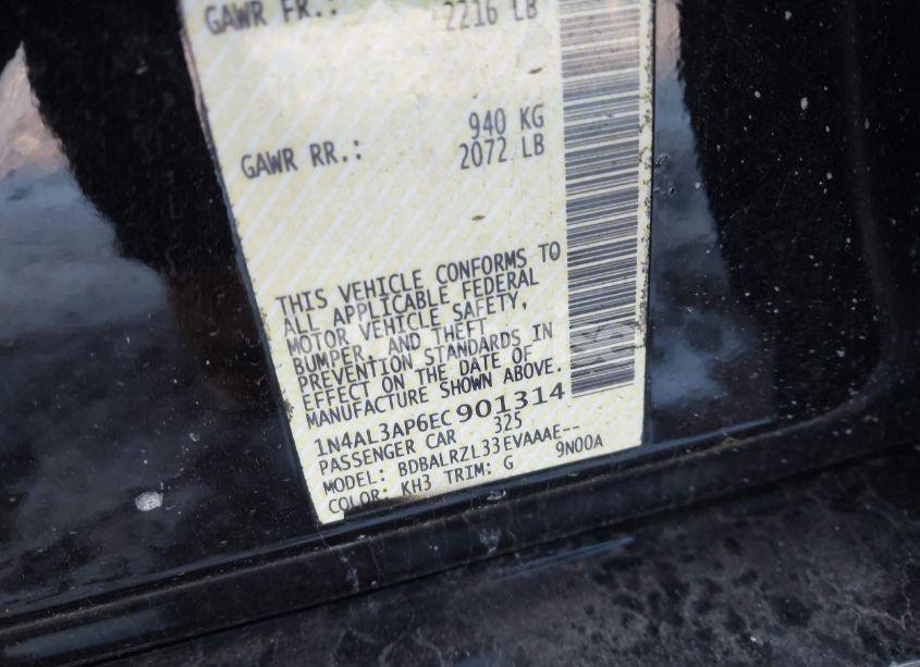 Photo 9 of 2014 Nissan Altima 2.5 S (VIN 1N4AL3AP6EC901314)