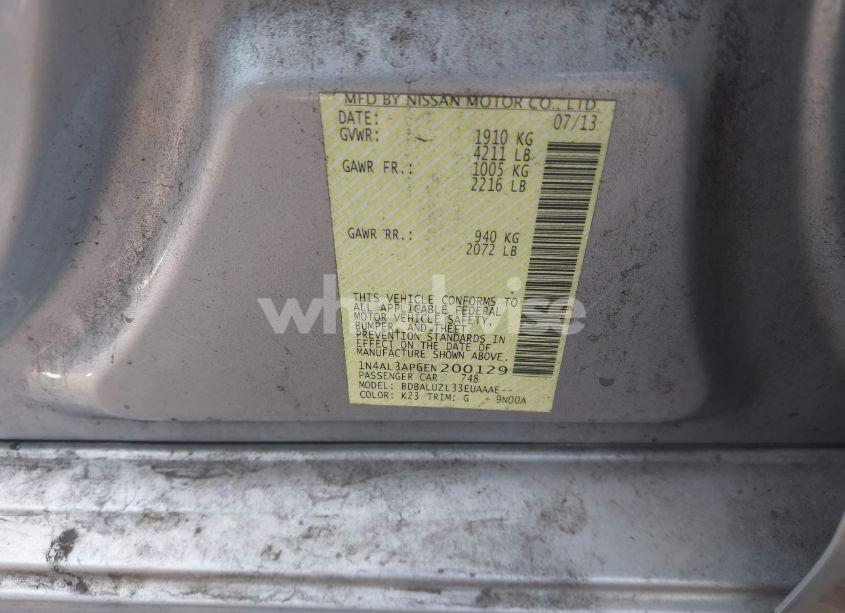 Photo 9 of 2014 Nissan Altima 2.5 SV (VIN 1N4AL3AP6EN200129)