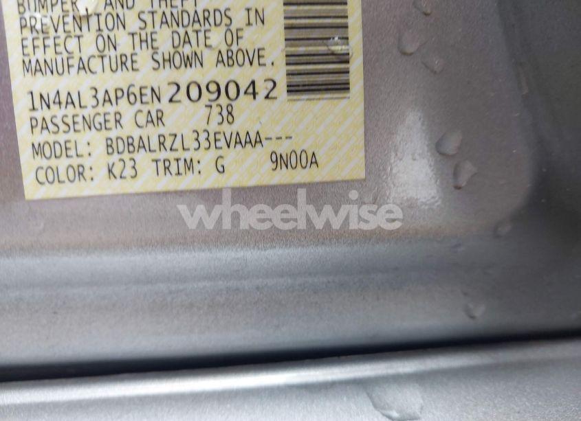 Photo 9 of 2014 Nissan Altima 2.5 S (VIN 1N4AL3AP6EN209042)